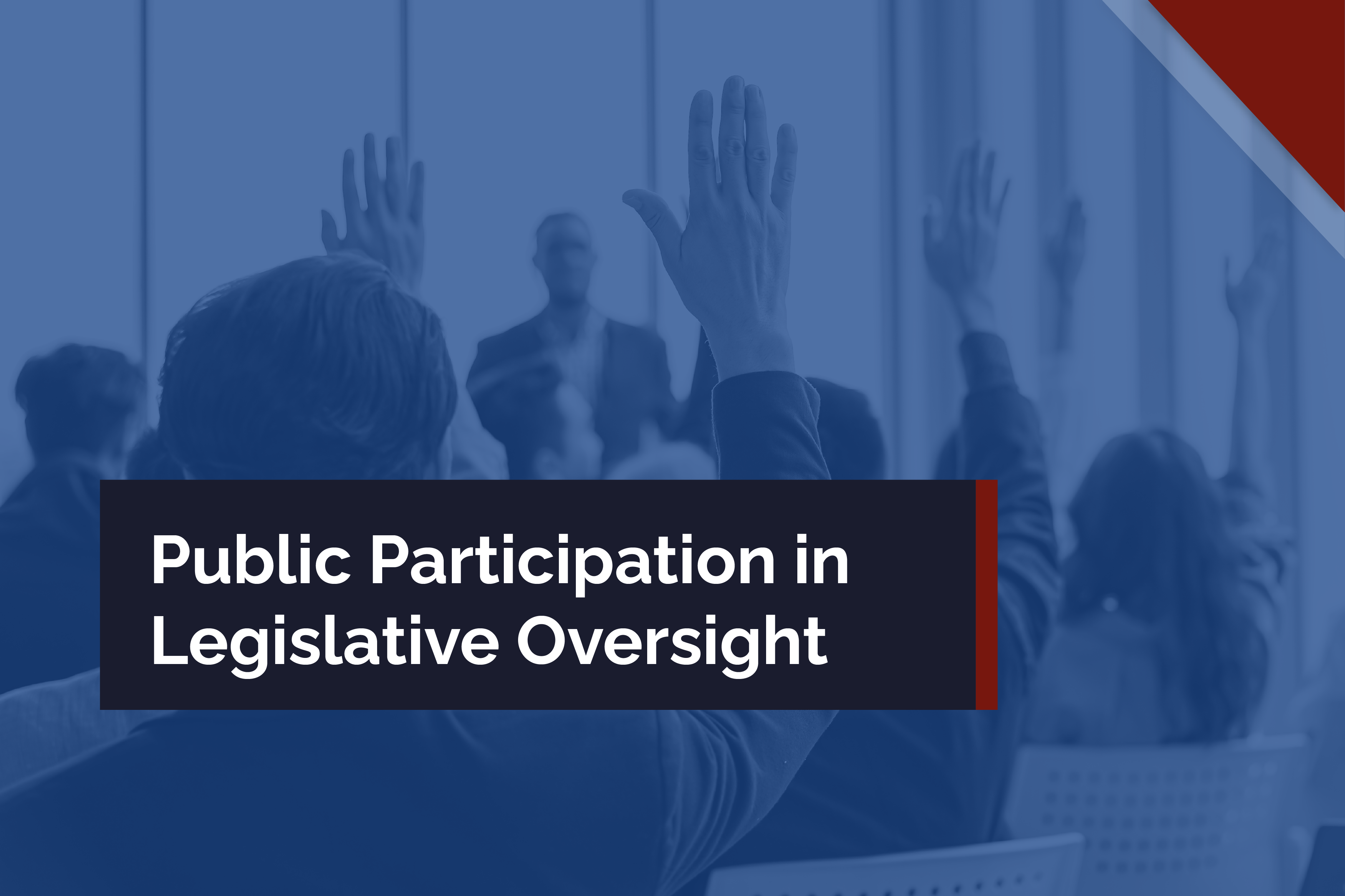 Public Participation in Legislative Oversight HDP108